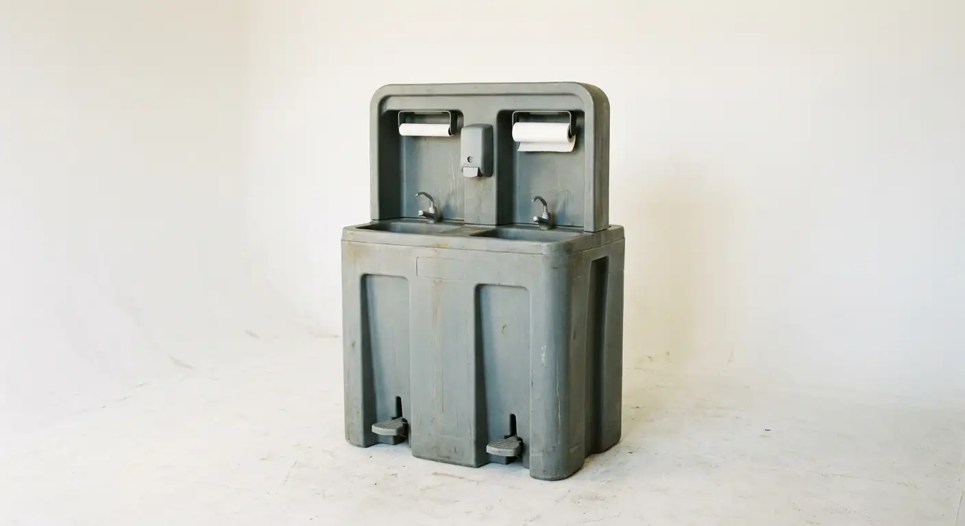 Portable hand wash station unit technical view in Cincinnati, OH