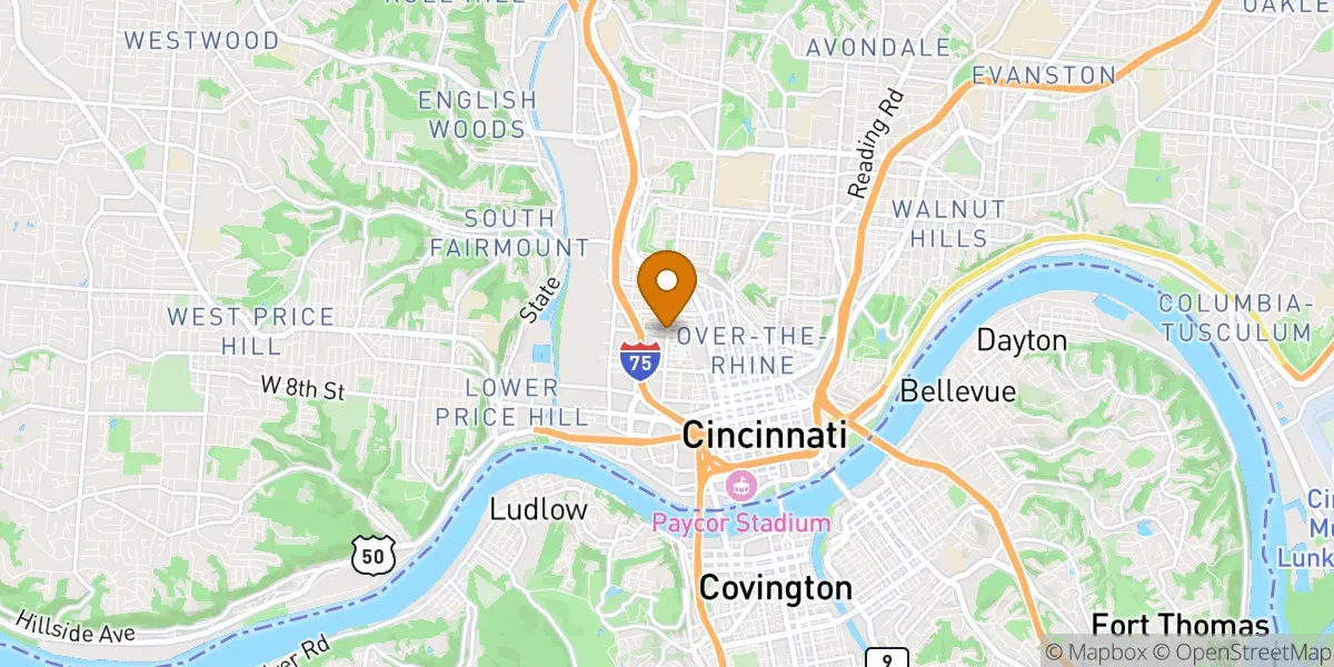  neighborhood map in Cincinnati, OH