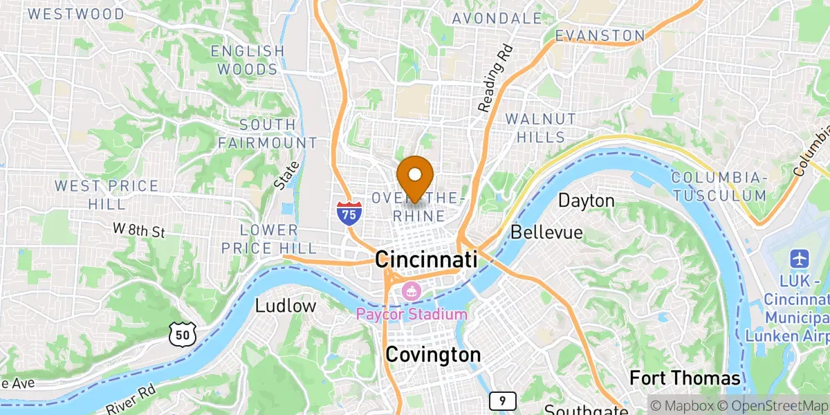  neighborhood map in Cincinnati, OH
