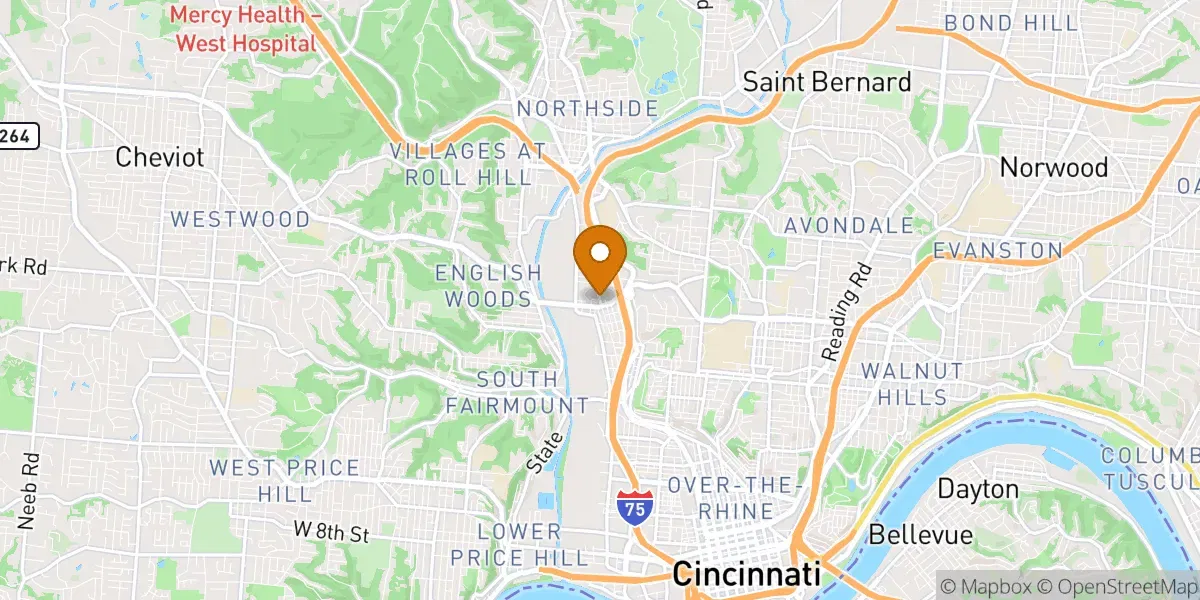  neighborhood map in Cincinnati, OH