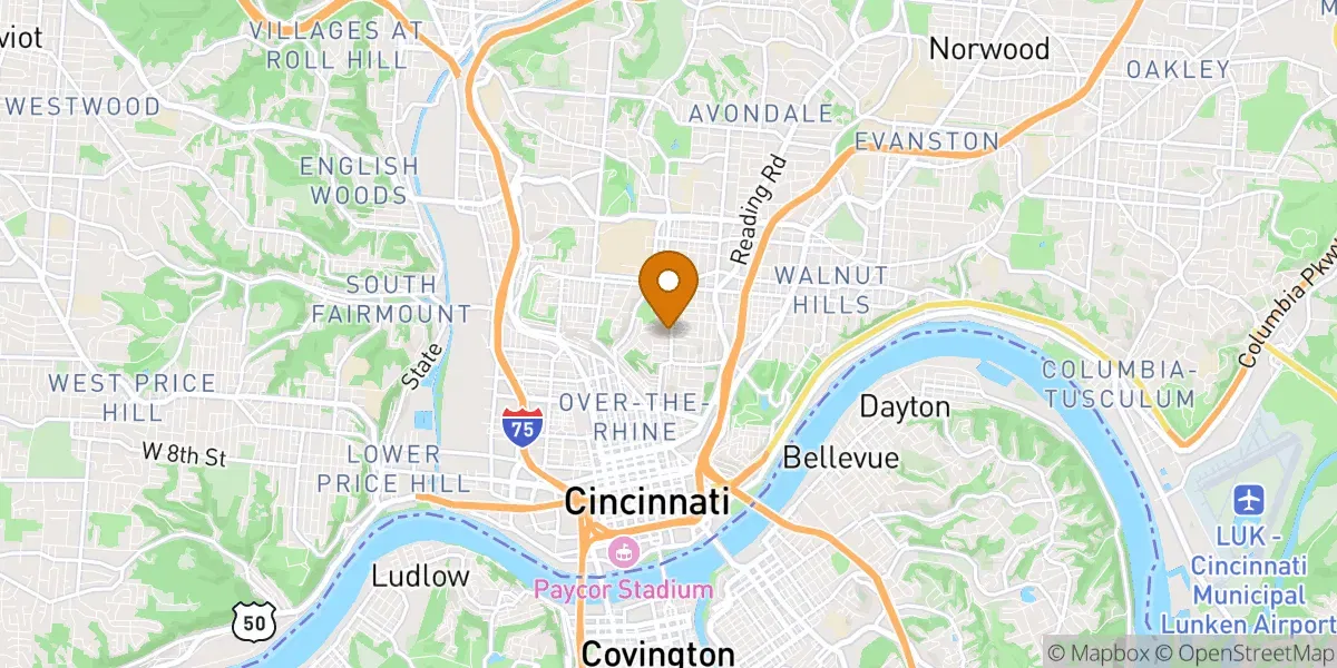 mt neighborhood map in Cincinnati, OH